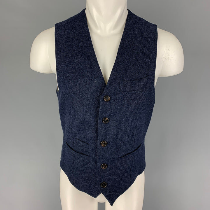 BRUNELLO CUCINELLI Taille S Gilet Lana Lana Marine