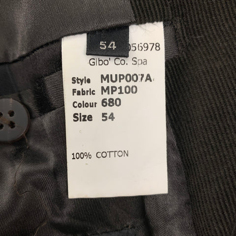 MARC JACOBS Size 44 Brown Corduroy Cotton Single Breasted Suit