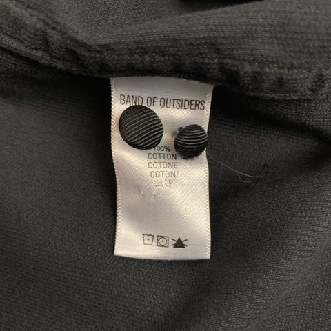 BAND OF OUTSIDERS Size L Black Thin Wale Corduroy Cotton Button Down Long Sleeve Shirt