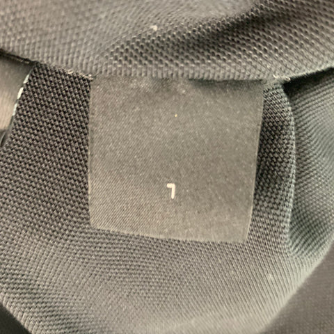 HUGO BOSS Size L Black Logo Cotton Polo