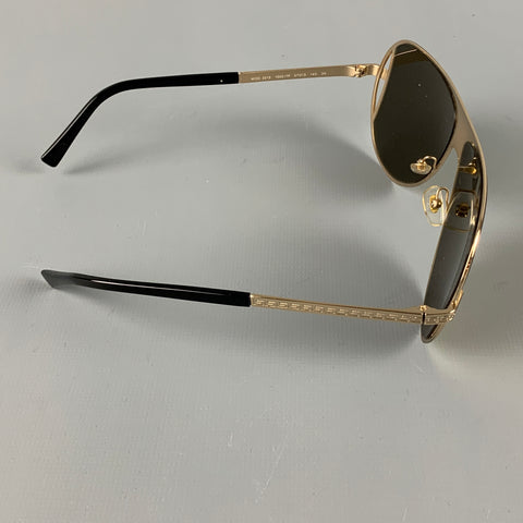 VERSACE Gold Metal Sunglasses