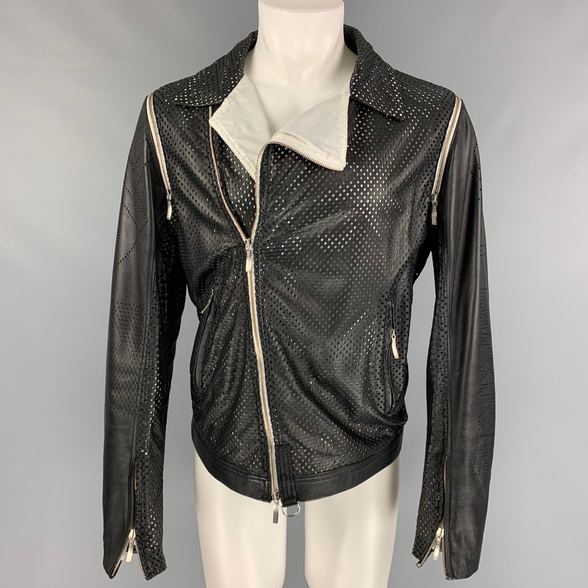 Gianfranco ferre leather on sale jacket