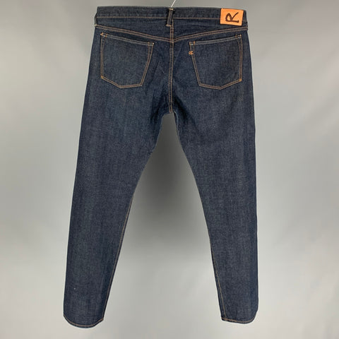 45rpm Size 36 Indigo Contrast Stitch Denim Zip Fly Jeans