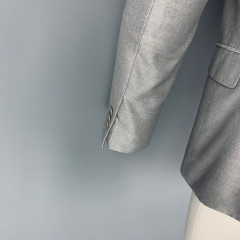 CALVIN KLEIN COLLECTION Taille 36 Manteau de sport gris à revers cranté