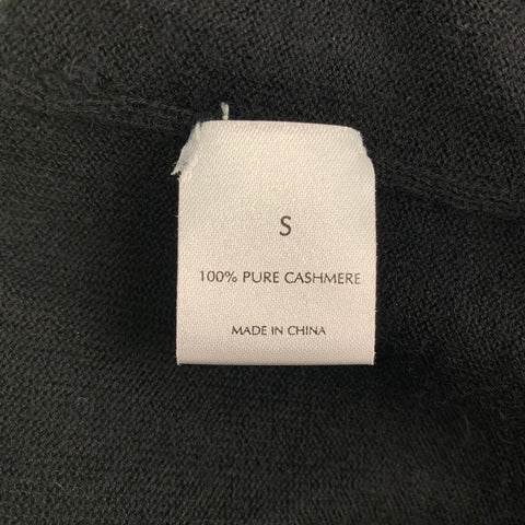 TSESAY Taille S Pull à manches courtes froncé en cachemire noir