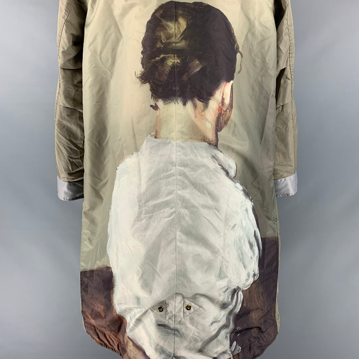 UNDERCOVER Size M Green Polyamide Hooded Coat