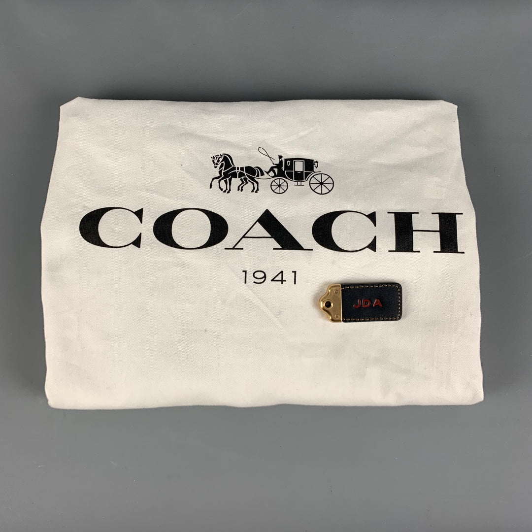 COACH Black Leather Suede Backpack Bags