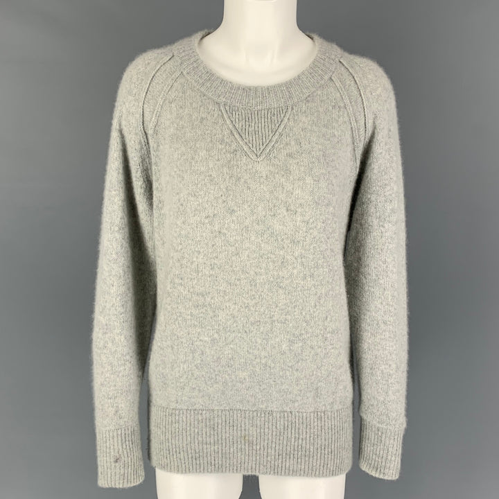 CHLOE Pull col rond en cachemire gris taille S