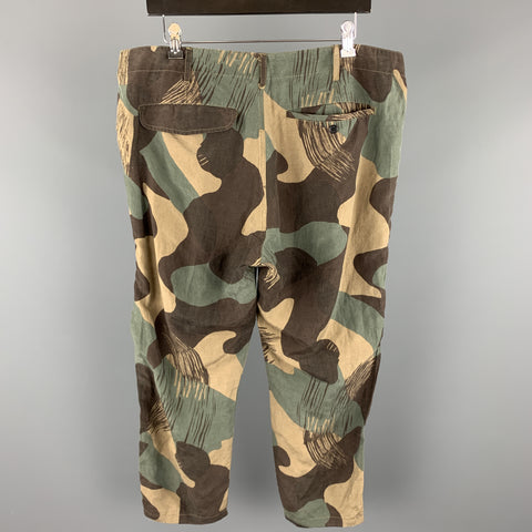 LEVI'S MADE & CRAFTED Size 32 Olive Camouflage Linen Casual Pants