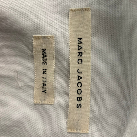 MARC JACOBS Size XL White Solid Cotton Button Up Long Sleeve Shirt