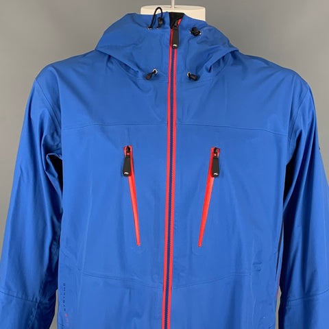 KJUS Size 46 Blue Polyamide Waterproof Hooded Mythos 3L Jacket