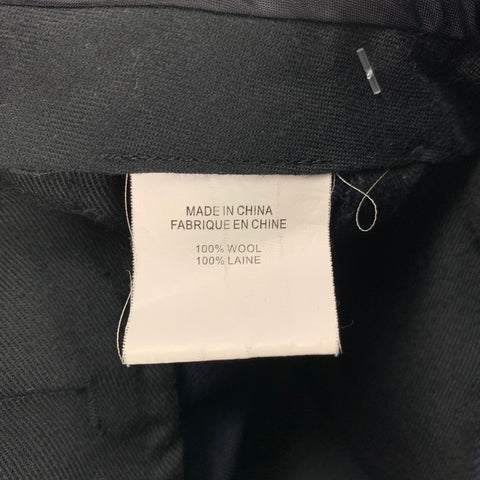 THEORY Size 32 Navy Wool Flat Front Dress Pants
