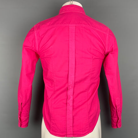BAND OF OUTSIDERS Size S Pink Cotton Button Down Long Sleeve Shirt