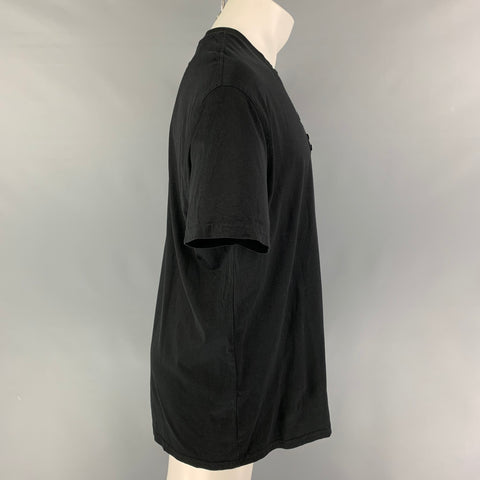 GIVENCHY Talla S Camiseta extragrande de algodón con apliques negros