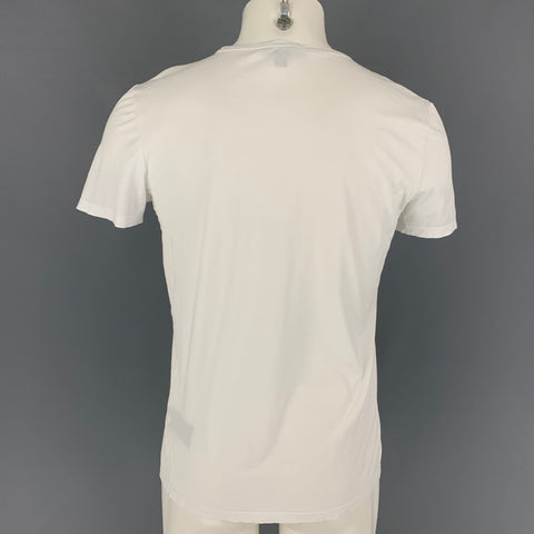 BURBERRY PRORSUM Spring 2015 Size S Green White A History Of English Tailoring Cotton T-shirt
