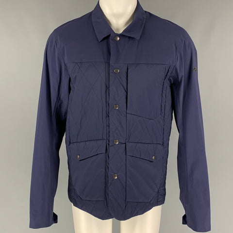 KJUS Size M Navy Polyamide Zip & Snaps Jacket