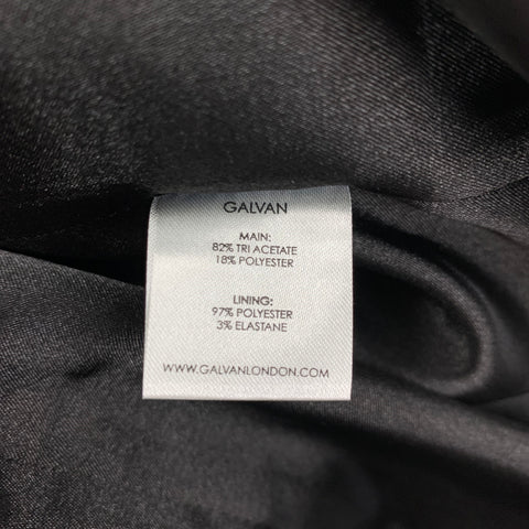 GALVAN Mono con corsé exclusivo en mezcla de acetato azul marino, talla 2