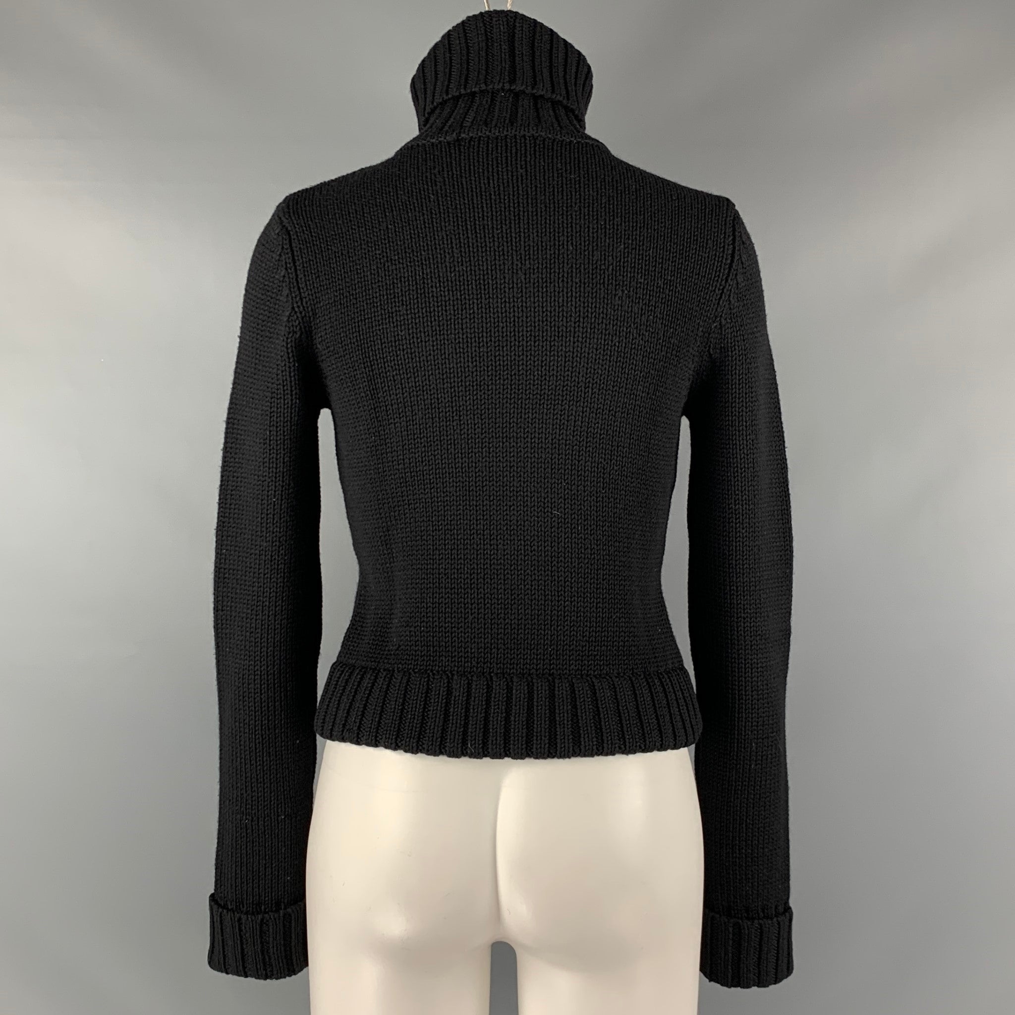 Theory black outlet turtleneck