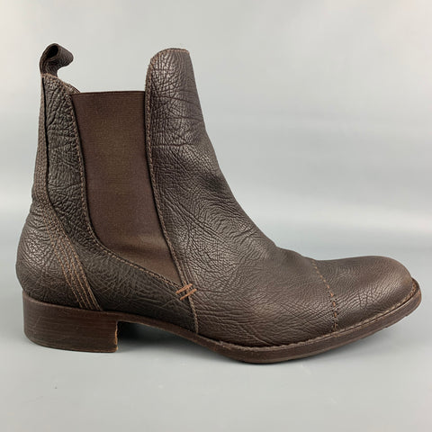 HENRY BEGUELIN Taille 10 Bottes à bout contrasté marron