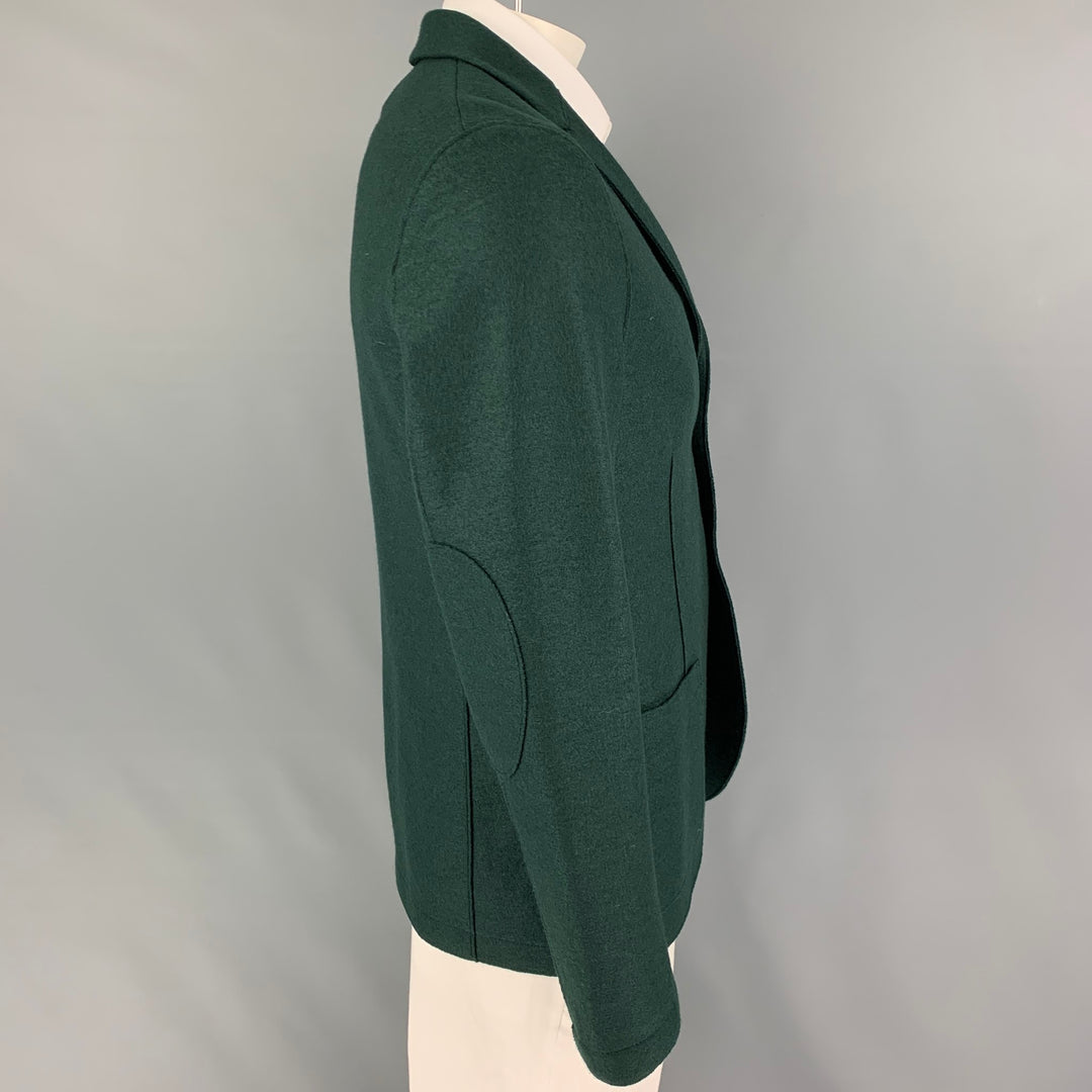HARRIS WHARF LONDON Size 42 Forest Green Wool Sport Coat