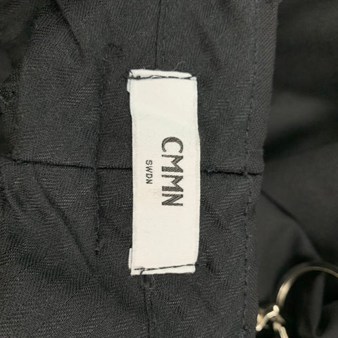 CMMN SWND Size 30 Black Wool Zip Fly Dress Pants