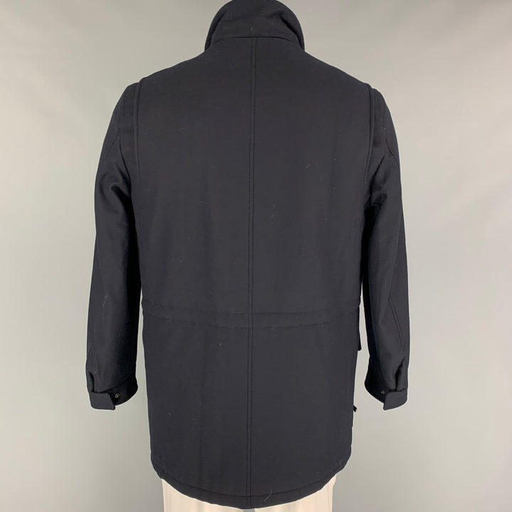 ERMENEGILDO ZEGNA Size 48 Black Wool Cashmere Jacket
