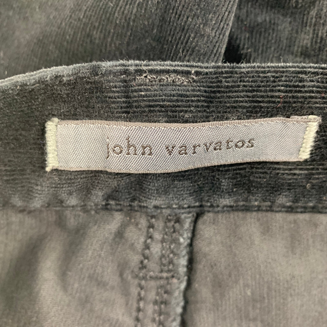 JOHN VARVATOS Size 29 Black Cotton Casual Pants