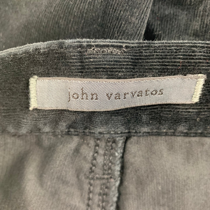JOHN VARVATOS Size 29 Black Cotton Casual Pants