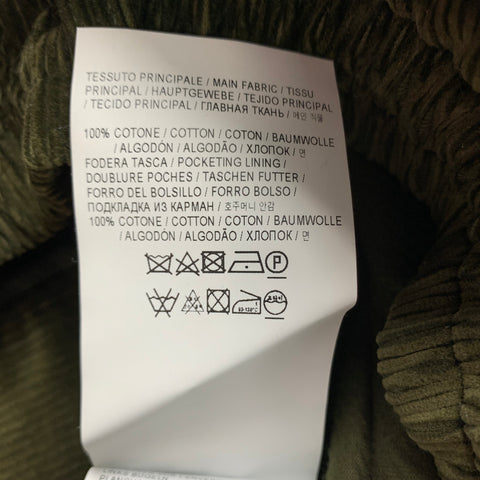 GOLDEN GOOSE Size M Olive Corduroy Cotton Elastic Waistband Casual Pants