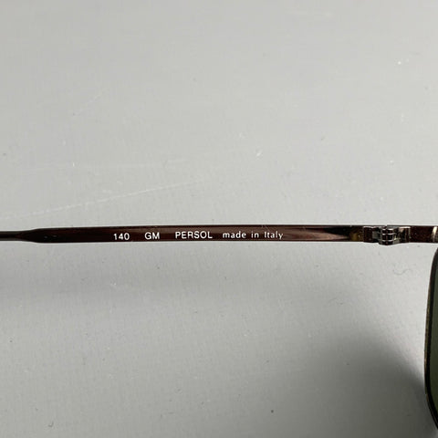 Vintage PERSOL Black Metal Denis Sunglasses
