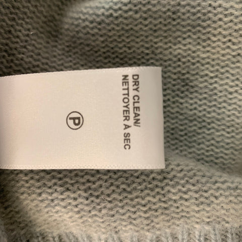 BROCHU WALKER Taille S Pull à col rond uni en cachemire bleu clair