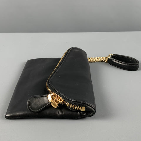 HENRI BENDEL Bolso de mano de cuero negro