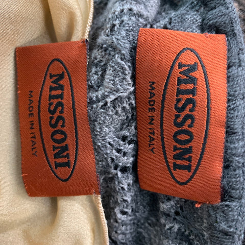 MISSONI Vestido sin mangas Ombre de poliéster marrón grisáceo talla 4