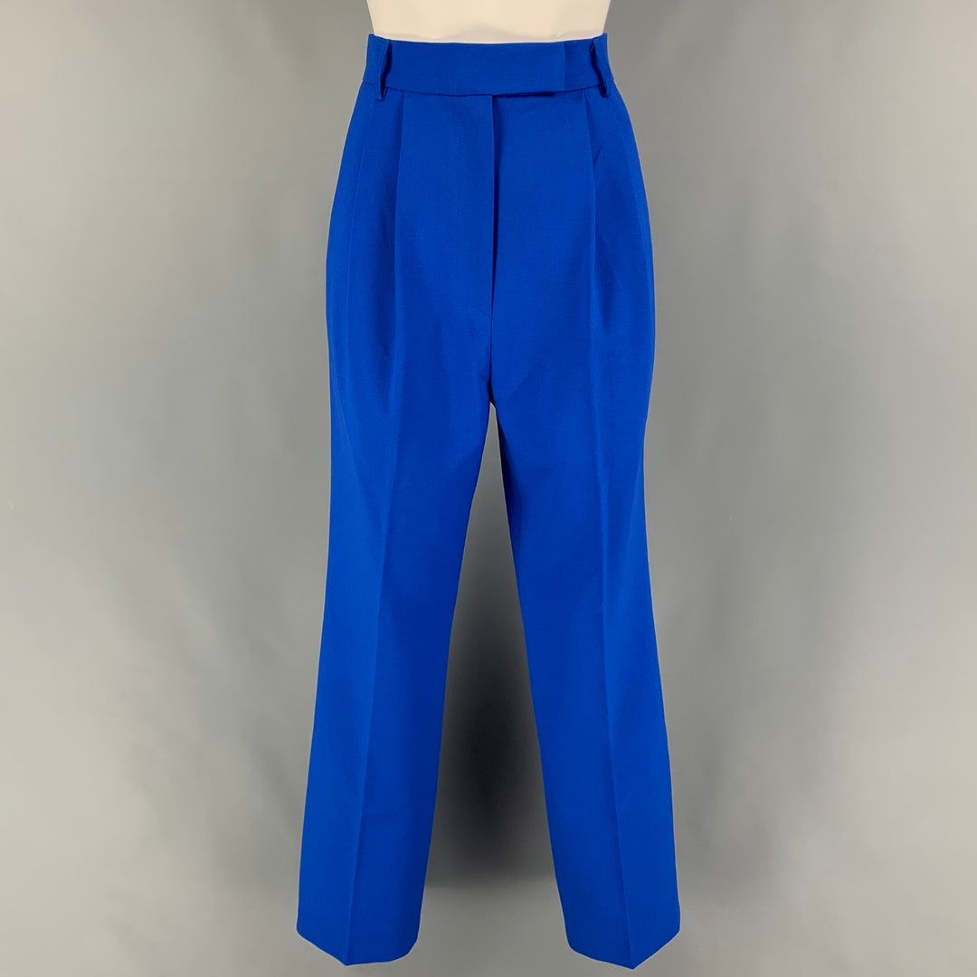 THE FRANKIE SHOP Size XS Cobalt Polyester Pleated Dress Pants Sui Generis Designer Consignment THE FRANKIE SHOP Size XS Cobalt Polyester Pleated Dress Pants Sui Generis Designer Consignment