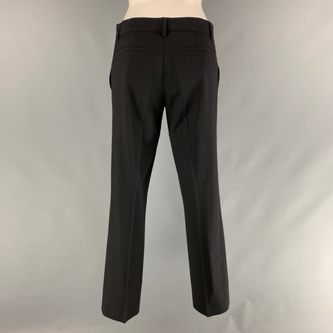 PAUL & JOE Size 34 Black Solid Polyester Wool Shawl Collar Suit