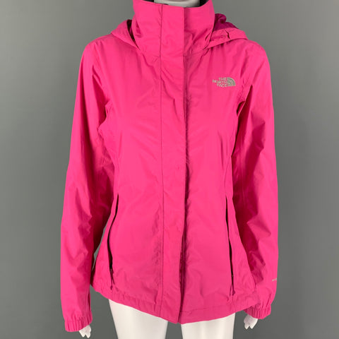 THE NORTH FACE Chaqueta Con Capucha De Nylon Rosa Fucsia Talla S