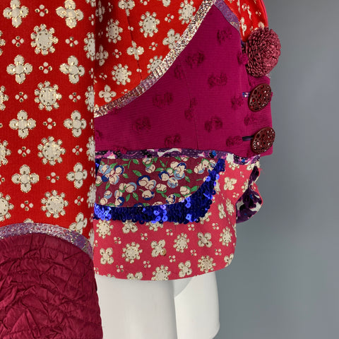 LOUIS VUITTON Size 6 Multi-Color Embroidered Polyester Blend Jacket