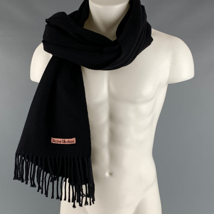 ACNE STUDIOS Black Wool Scarves