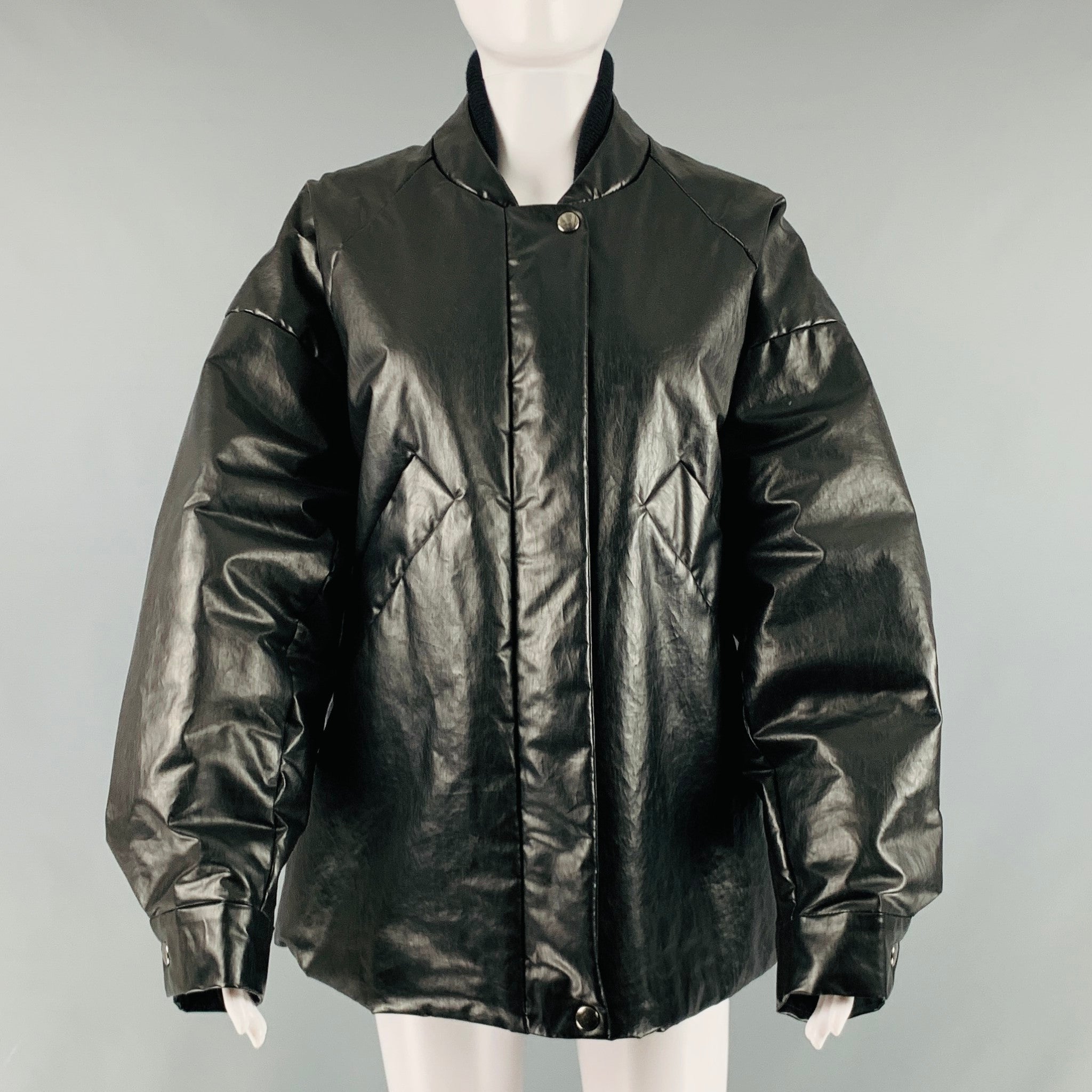 Padded cotton-blend jacket