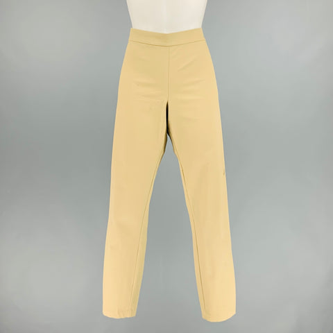 RALPH LAUREN Taille 10 Leggings kaki en coton élasthanne avec fermeture éclair au dos
