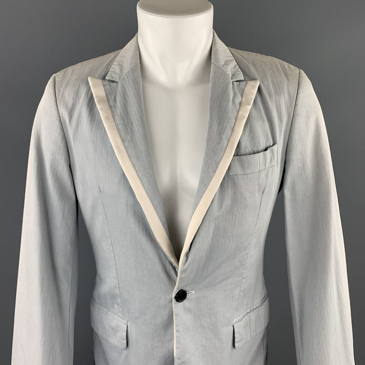 DIRK SCHONBERGER Taille 36 Manteau de sport à revers en coton gris