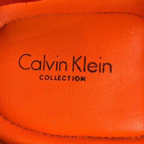 COLECCIÓN CALVIN KLEIN Talla 12 Sandalias con tiras de cuero naranja