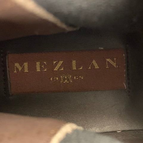 MEZLAN Size 8 Black Leather Chelsea Boots