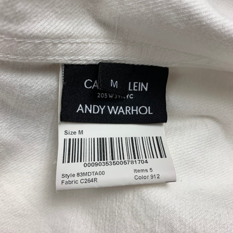 CALVIN KLEIN 205W39NYC x Andy Warhol Size M White Black Print Cotton Set