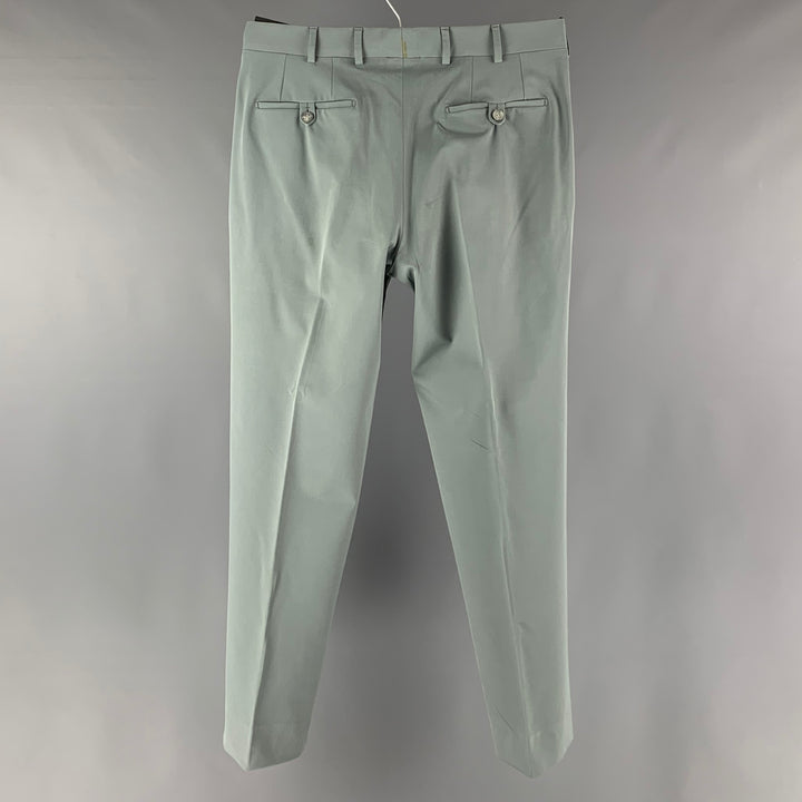 PRADA Size 32 Grey Polyester Blend Flat Front Dress Pants