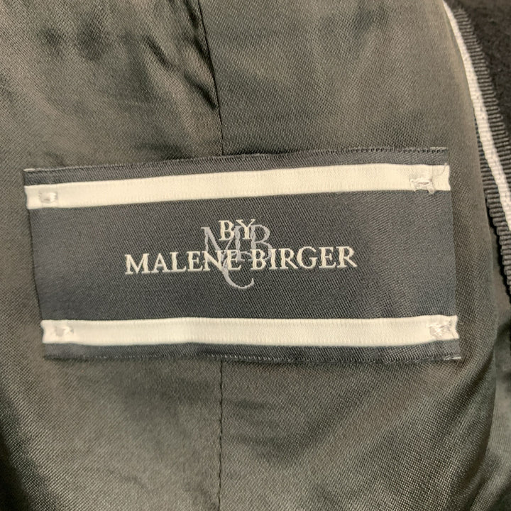 MALENE BIRGER Size 4 Black Wool Cashmere Double Breasted Coat