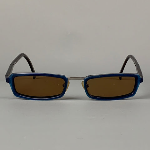 ALAIN MIKLI Gafas de sol graduadas de acetato azul marrón