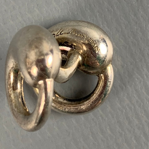 TIFFANY & CO. Silver Eternal Circle Sterling Silver Cuff Links