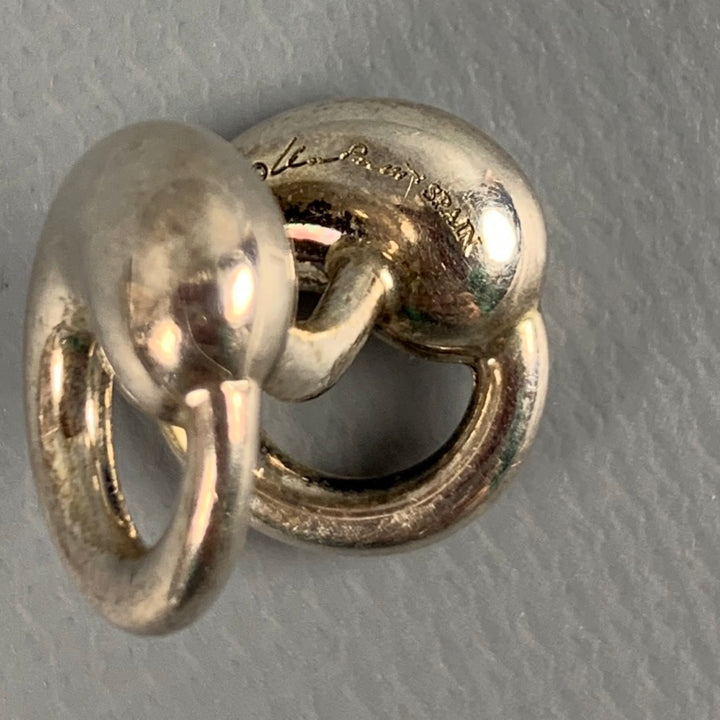 TIFFANY & CO. Silver Eternal Circle Sterling Silver Cuff Links