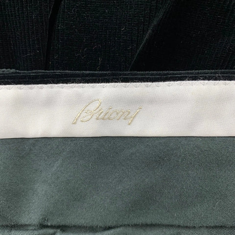 BRIONI Size 32 Black Corduroy Cuffed Hem Dress Pants BRIONI
